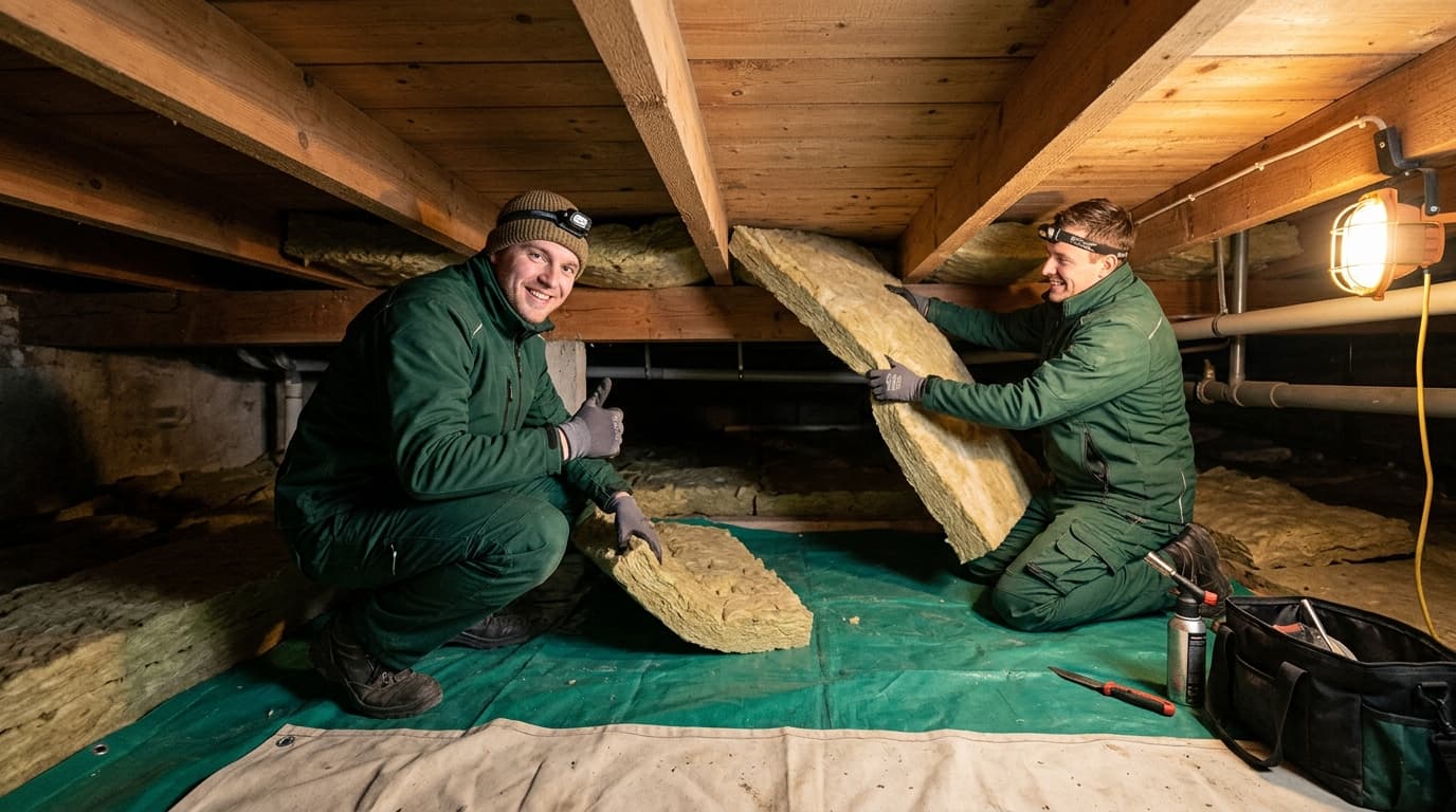 Vloerisolatie: minder kou vanuit de kruipruimte